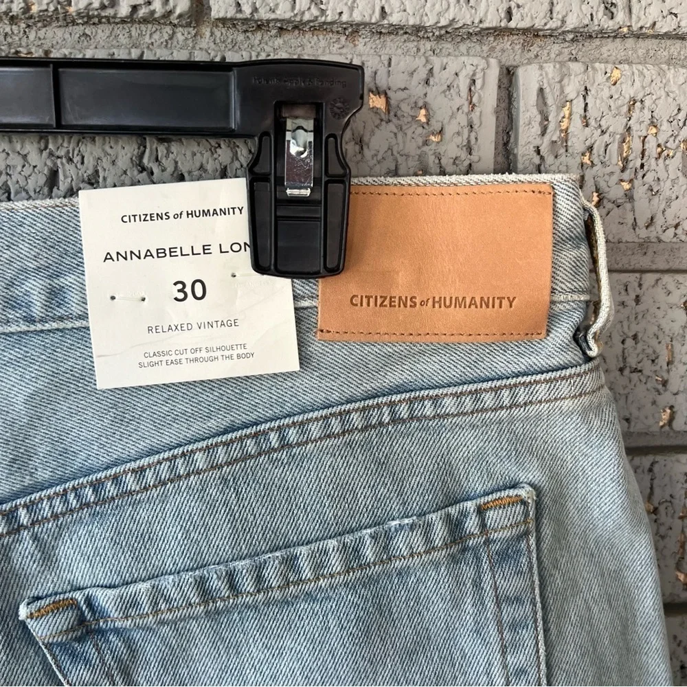 NWT Citizens of Humanity Shorts Annabelle Long Vintage 30 Relaxed Vintage denim